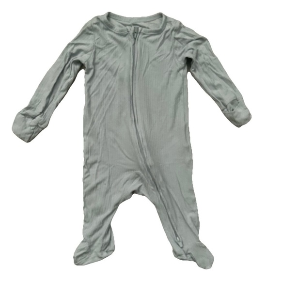 Lot Of 6 Neutral Baby Footie Pajamas Size 0-3 Months 2 Way Zipper - Picture 7 of 8